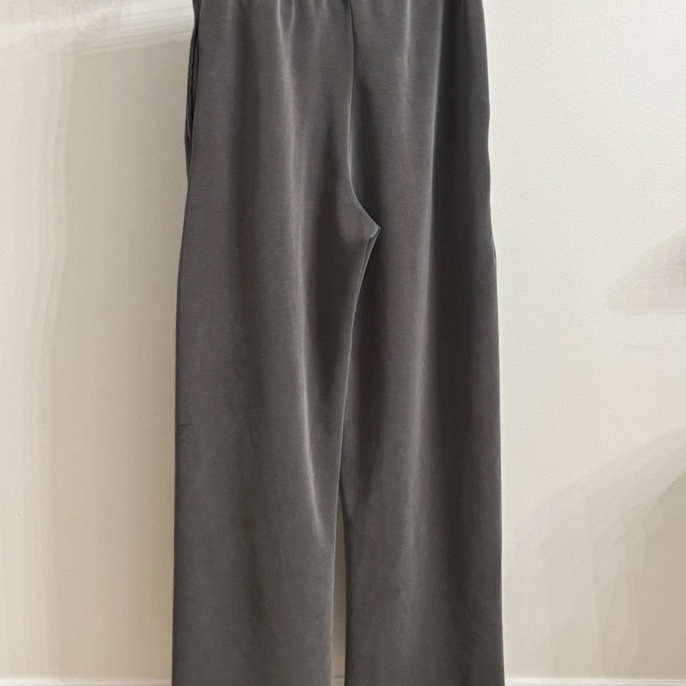 Second Skin BY‎ RD Style Soft Knit Wide Loose Leg S Pants Charcoal Gray Y2K EUC - Picture 6 of 12